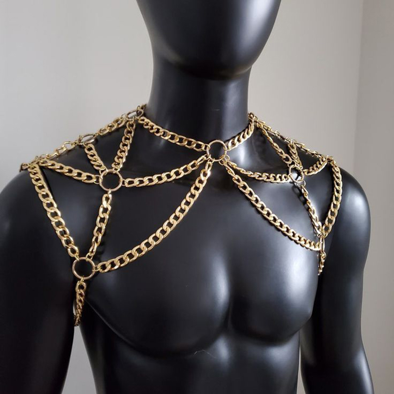 Punk Men Shoulder Body Chain B - Body Jewelry Beach recensione e prezzo