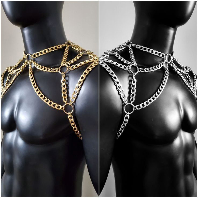 Punk Men Shoulder Body Chain B - Body Jewelry Beach recensione e prezzo