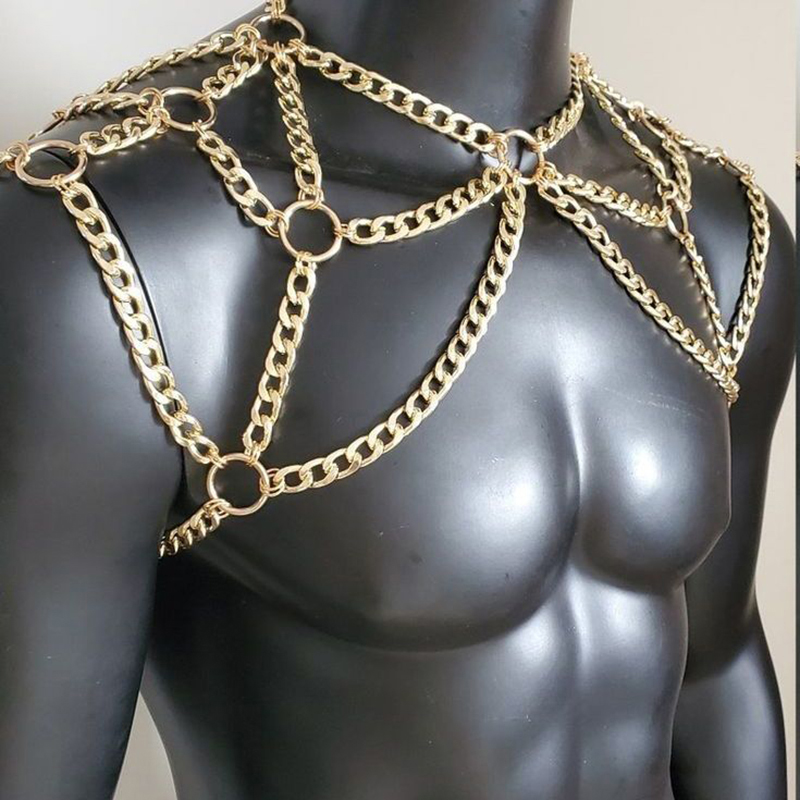 Punk Men Shoulder Body Chain B - Body Jewelry Beach recensione e prezzo