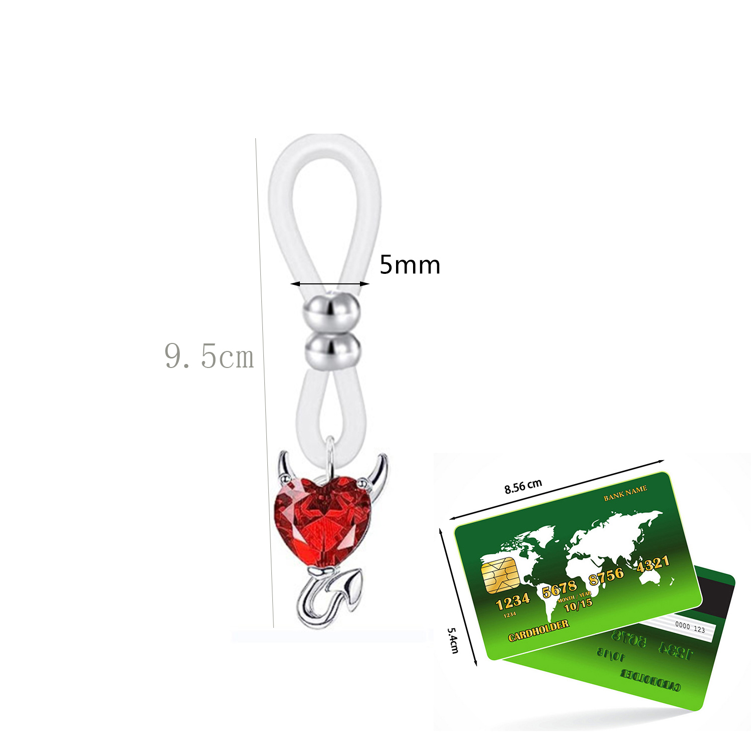 Alloy Silicone Butterfly Heart - Body Jewelry Nipple Rings recensione e prezzo