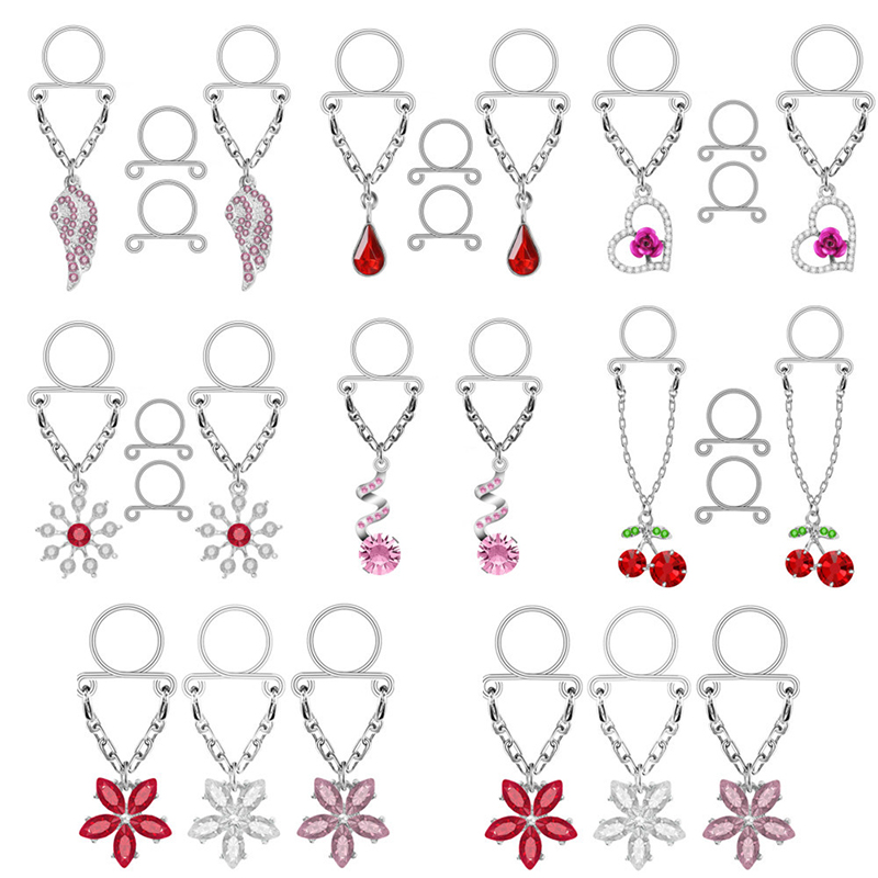 New 1 Pair Sexy Tassel Crystal - Body Jewelry Nipple Rings recensione e prezzo