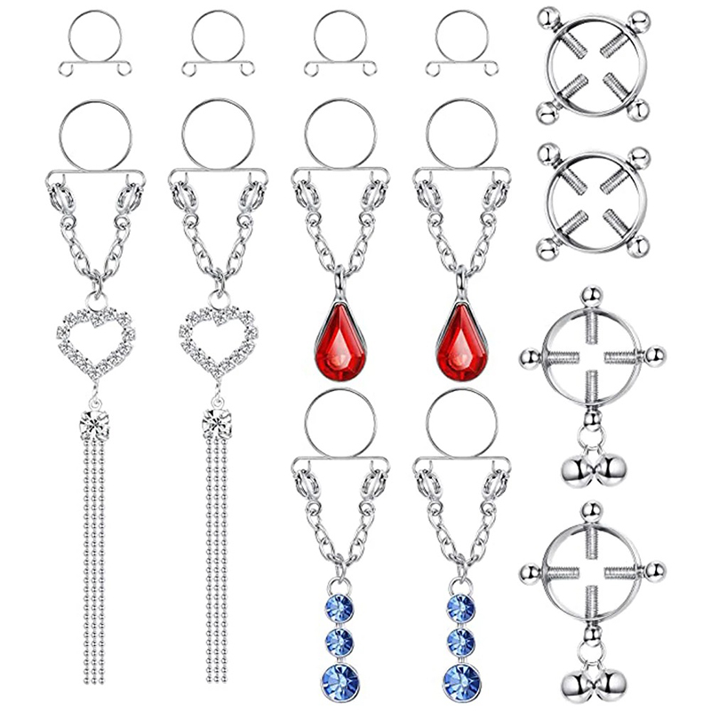 New 1 Pair Sexy Tassel Crystal - Body Jewelry Nipple Rings recensione e prezzo