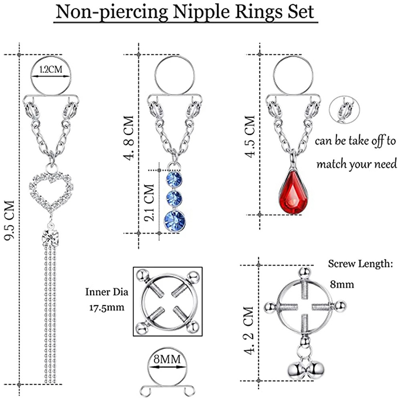 New 1 Pair Sexy Tassel Crystal - Body Jewelry Nipple Rings recensione e prezzo