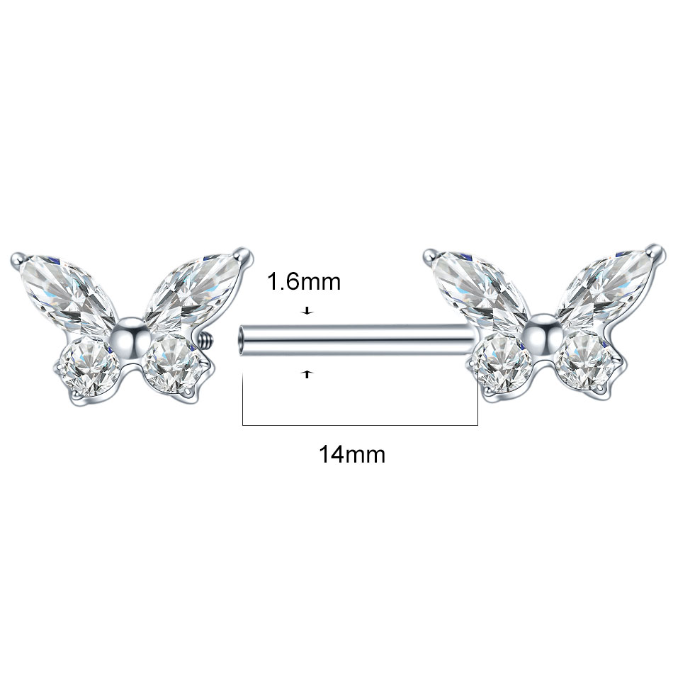 1Pc G23 Titanium Nipple Ring S - Body Jewelry Nipple Rings recensione e prezzo