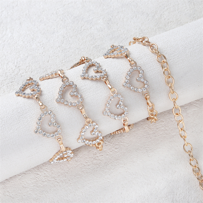 Fashion Rhinestone Heart Waist - Body Jewelry Online recensione e prezzo