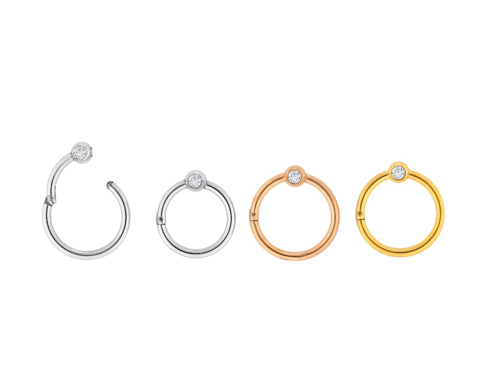 10pcs/lot Surgical Steel Gems  - Clicker Ring Seamless recensione e prezzo