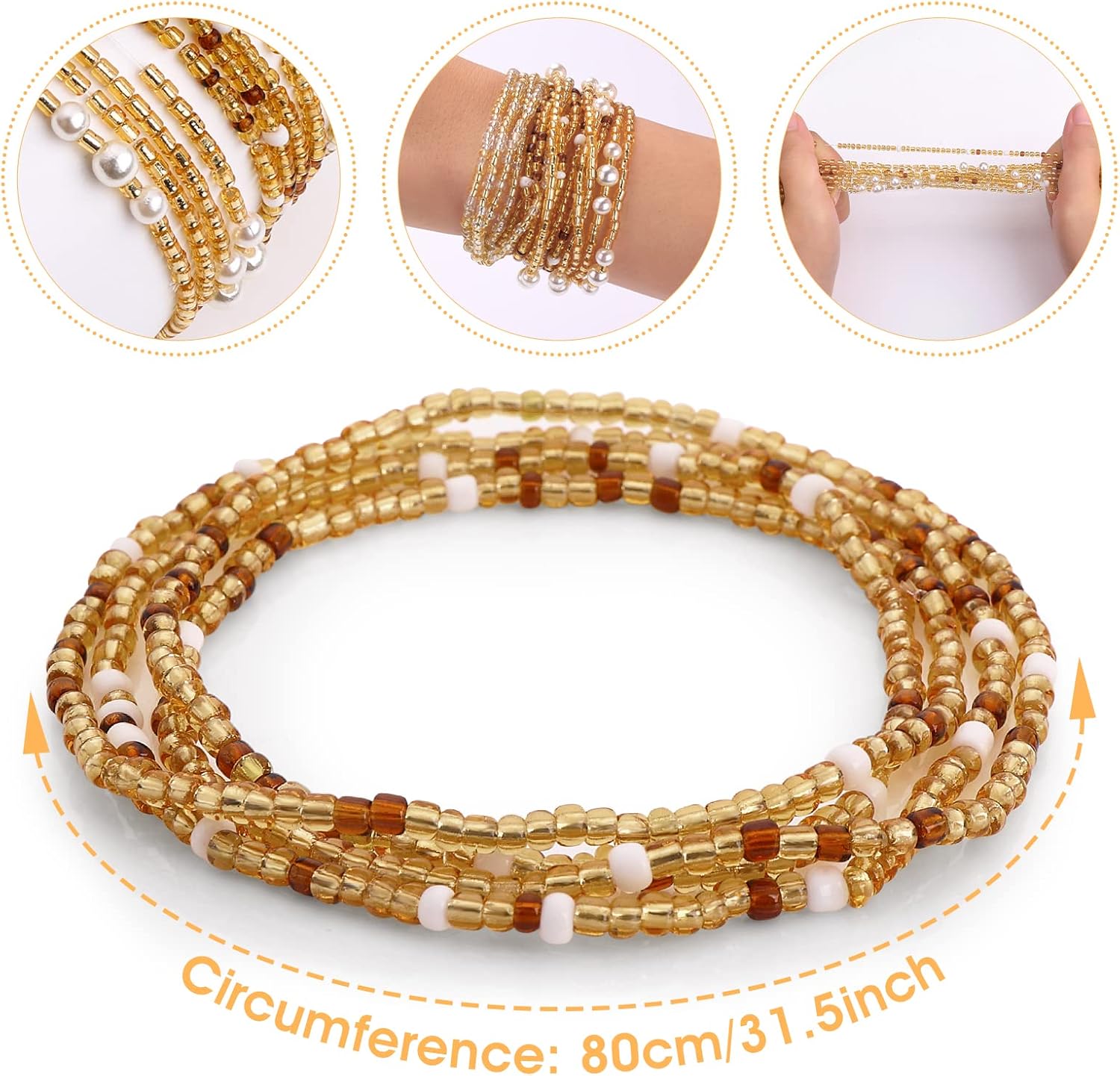 Waist Beads for Women Belly Be - Body Jewelry Helix recensione e prezzo