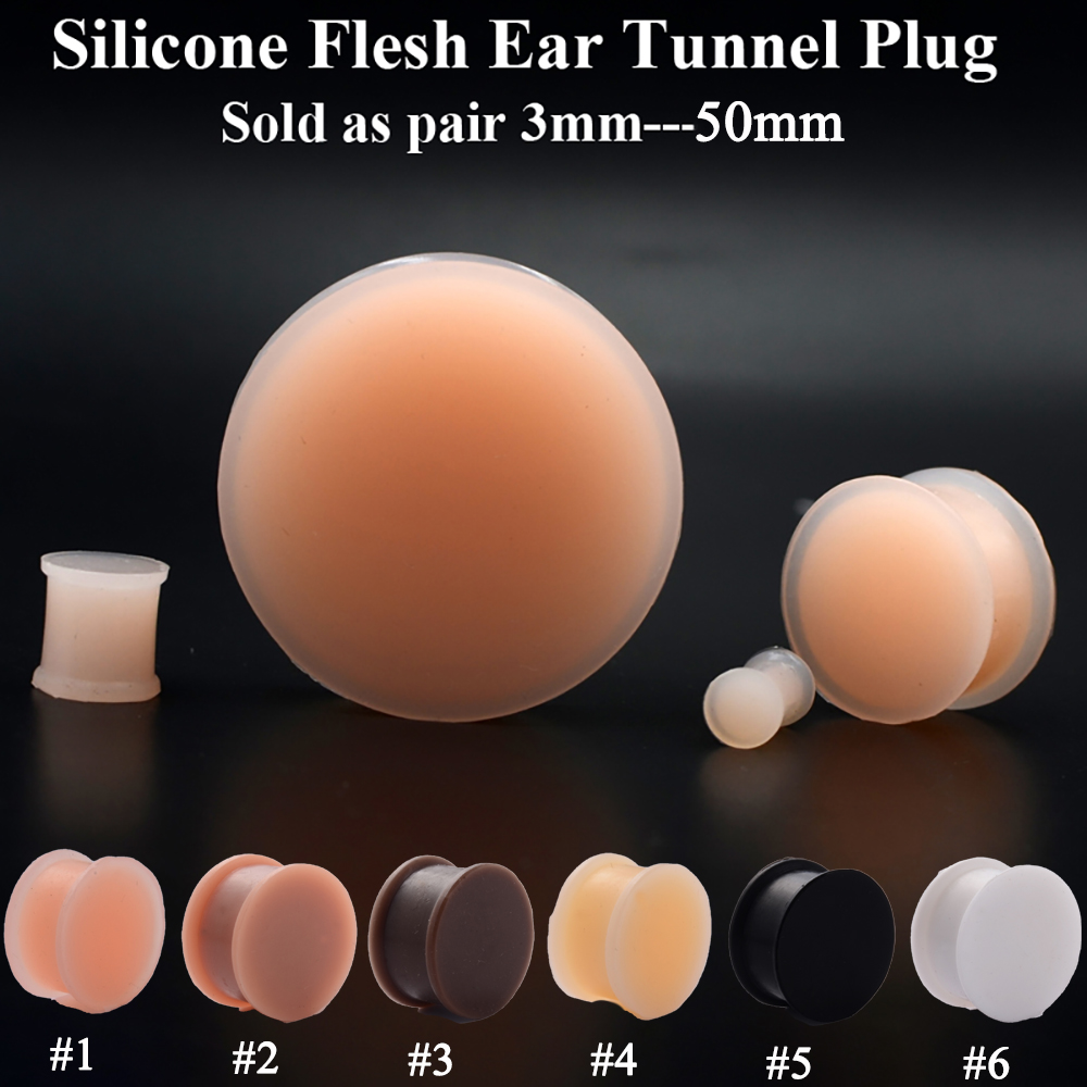1 Pair Silicone Flexible Thick - Body Jewelry Ear Plugs recensione e prezzo