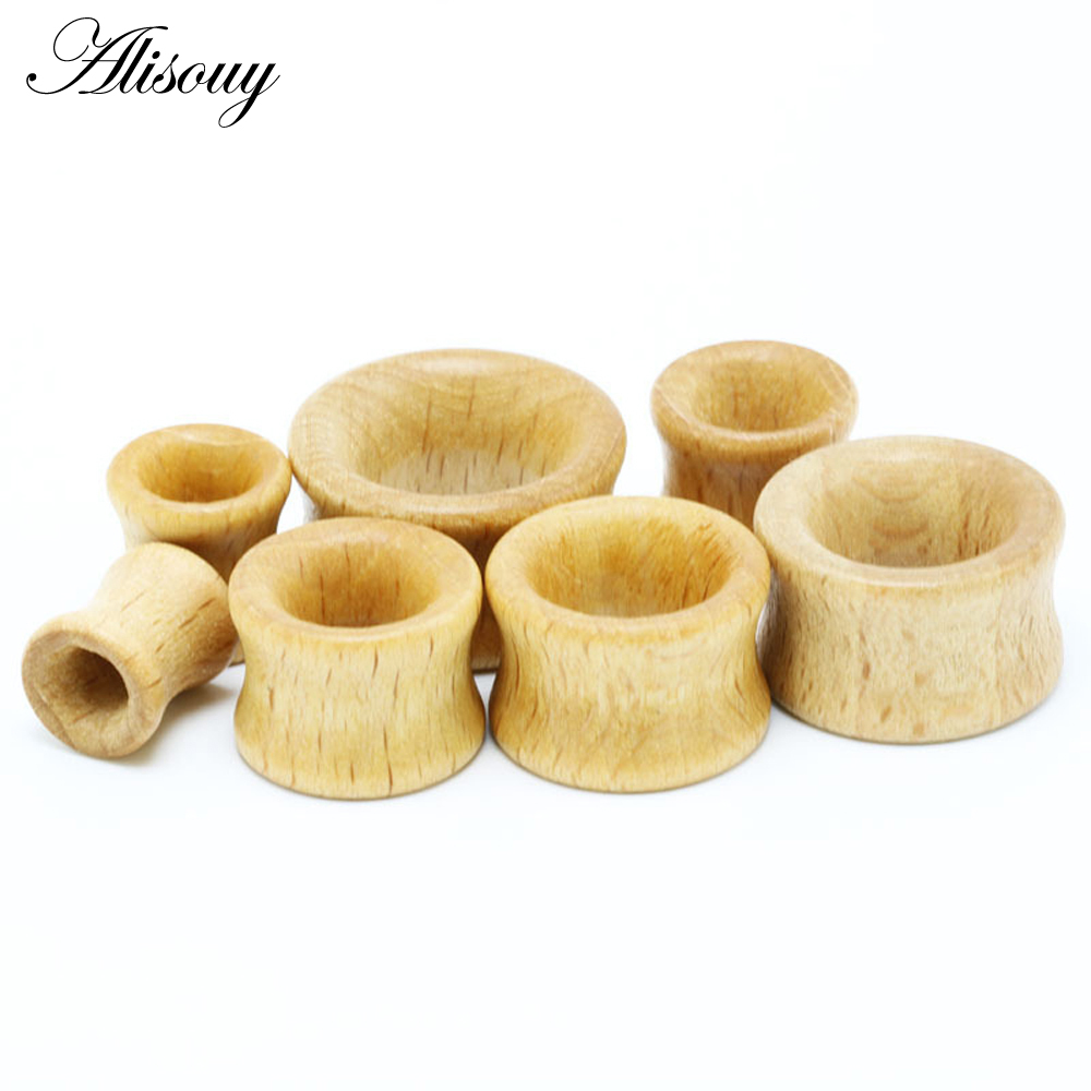 1PC Fashion Ear Plugs Wood Fle - Body Jewelry Ear Plugs recensione e prezzo