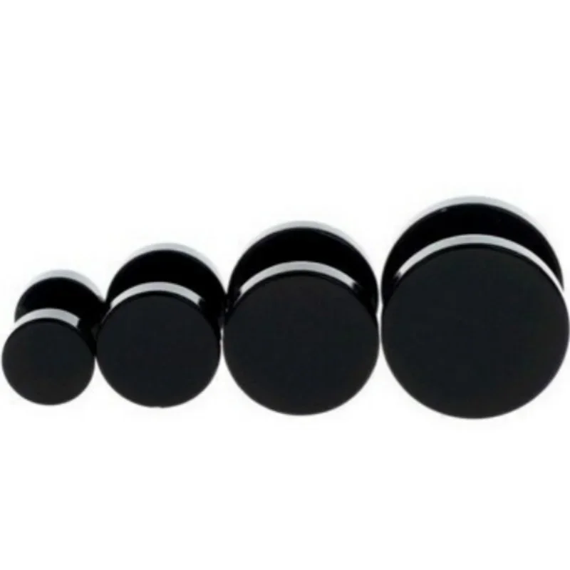 2 Pcs/1 SetBlack Stainless Ste - Body Jewelry Ear Plugs recensione e prezzo