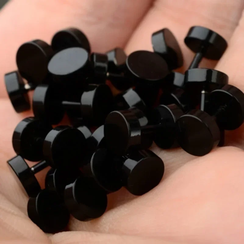2 Pcs/1 SetBlack Stainless Ste - Body Jewelry Ear Plugs recensione e prezzo