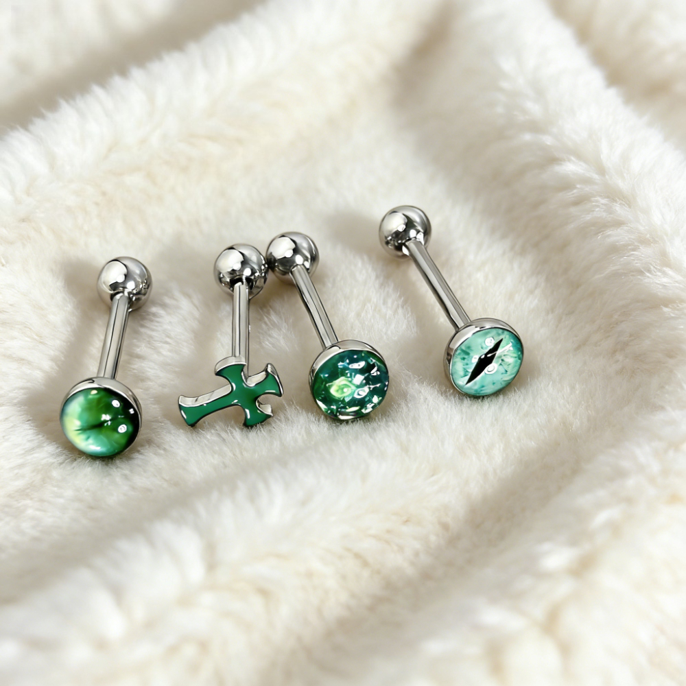 1Pc High-Quality Trendy Green  - Body Jewelry High Quality recensione e prezzo