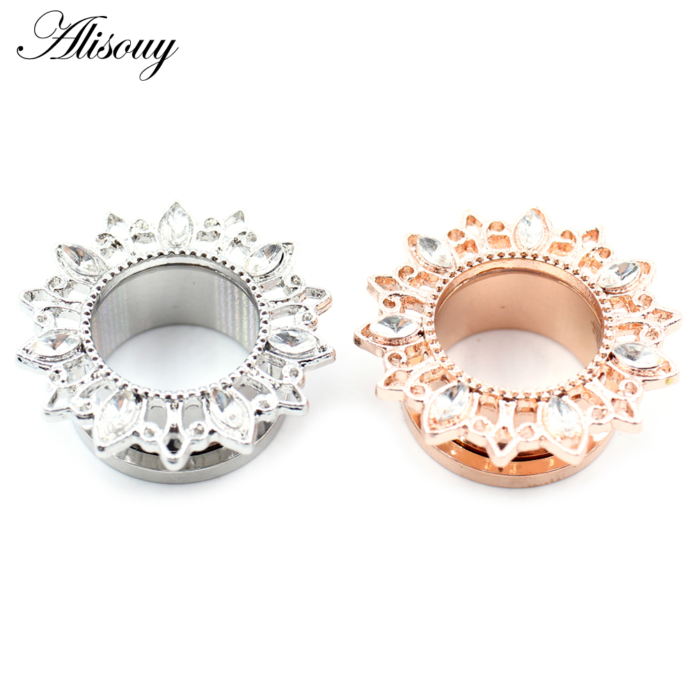 Alisouy 2pcs Stainless Steel F - Body Jewelry Ear Plugs recensione e prezzo