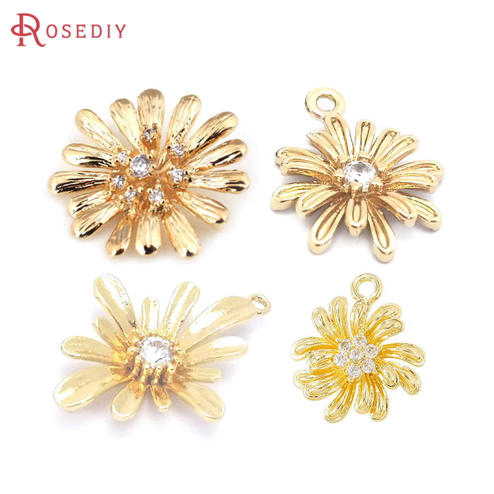18K Gold Color Brass Sunflower - Body Jewelry High Quality recensione e prezzo