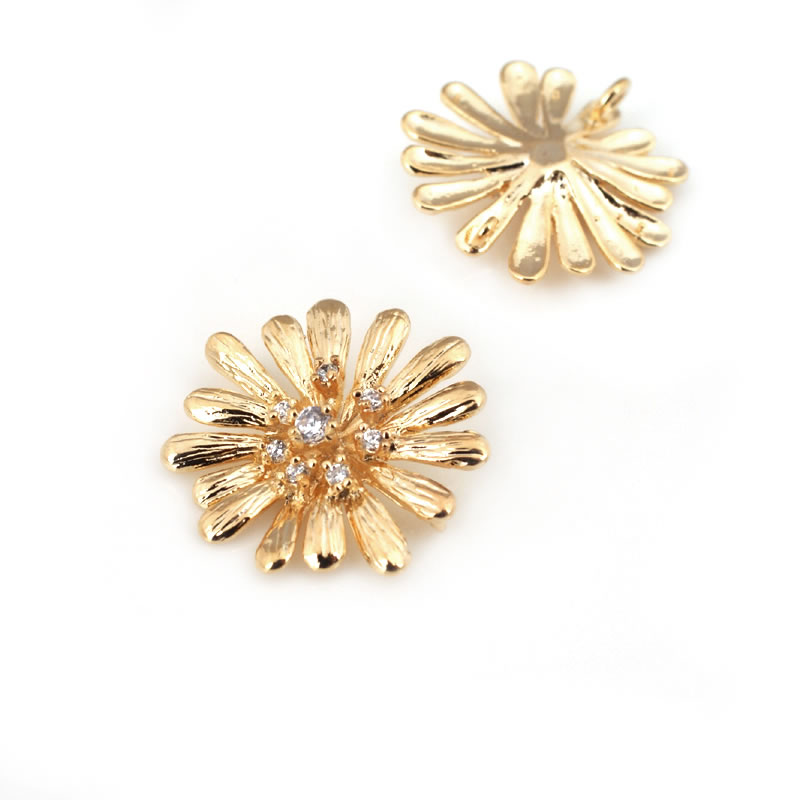 18K Gold Color Brass Sunflower - Body Jewelry High Quality recensione e prezzo