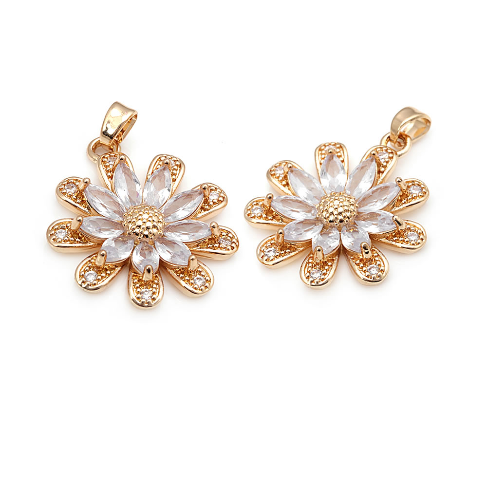 18K Gold Color Brass Sunflower - Body Jewelry High Quality recensione e prezzo