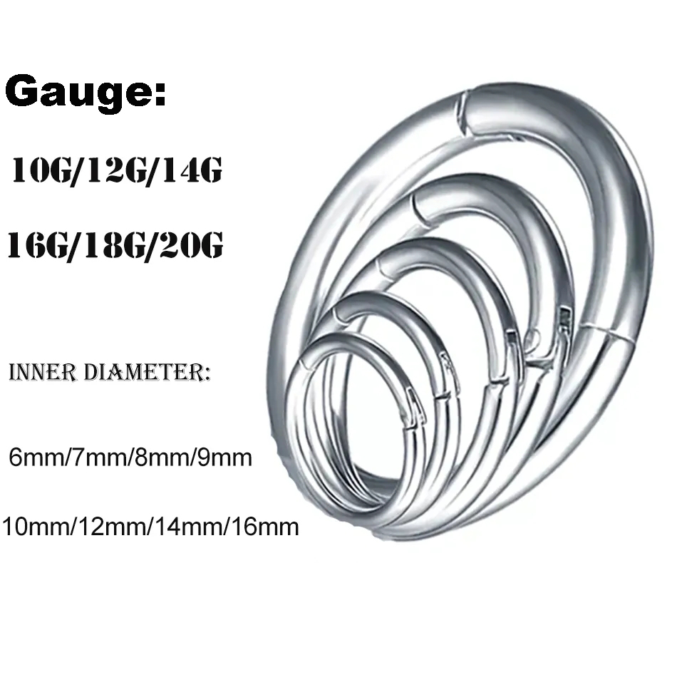 1PC G23 Titanium Hinged Segmen - Body Jewelry Nipple Rings recensione e prezzo