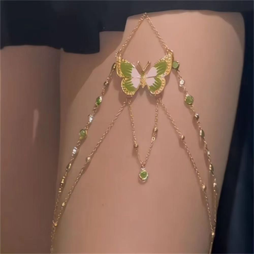 PESENAR  Butterfly Crystal Thi - Body Jewelry Thigh Chain recensione e prezzo