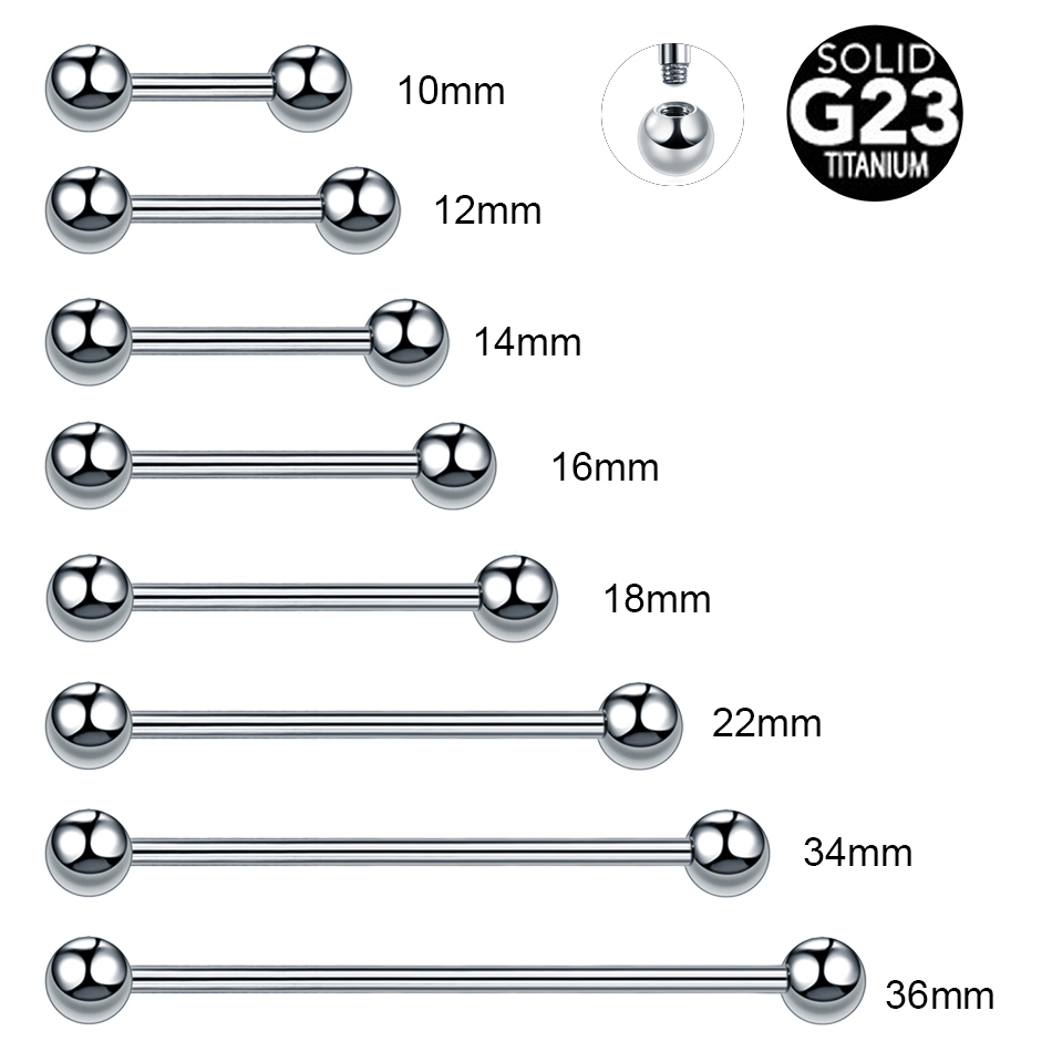 1PC 14G 16G Titanium Industria - Body Jewelry Nipple Rings recensione e prezzo