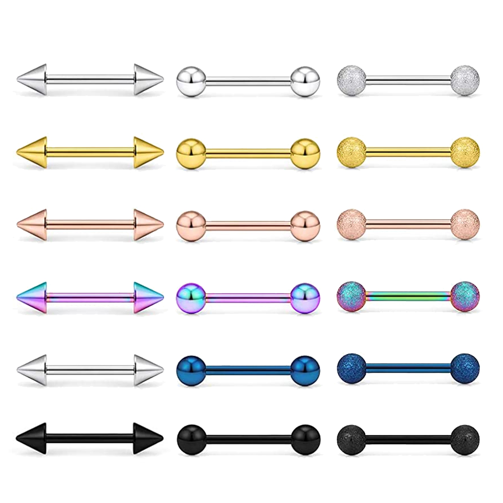14G Tongue Rings Surgical Stee - Body Jewelry Nipple Rings recensione e prezzo