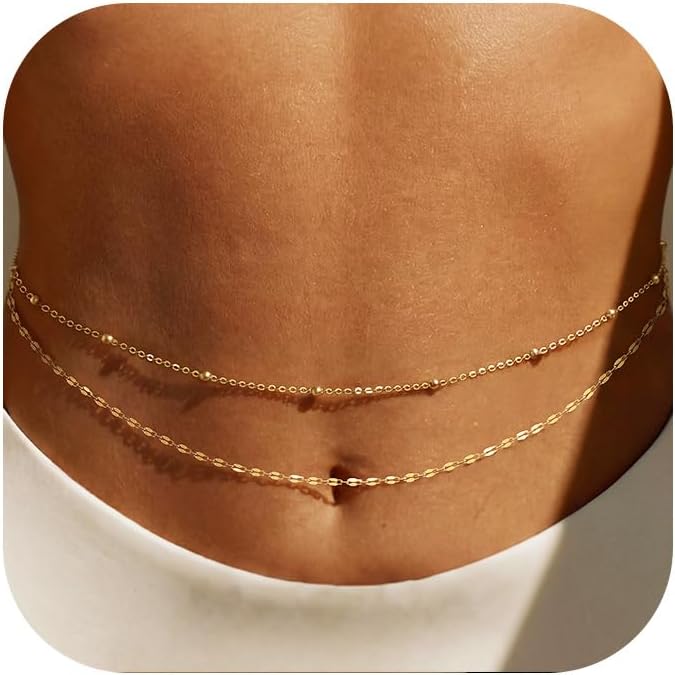 14K Gold Plated Waist Chain Wo - Body Jewelry Online recensione e prezzo