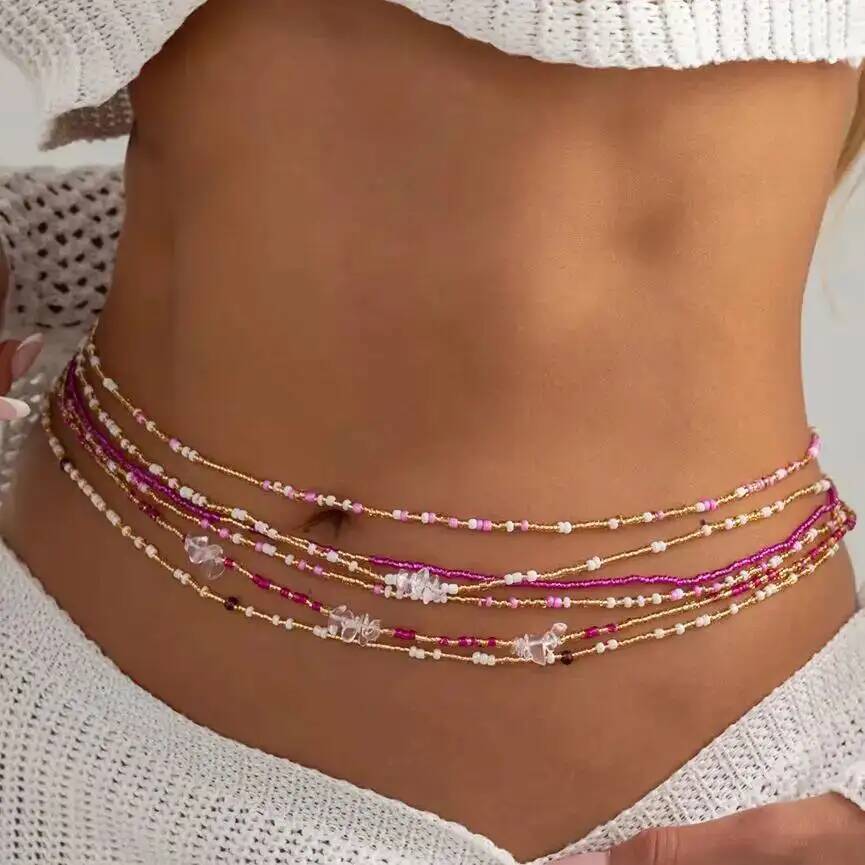 SHIXIN 6Pcs/Set Boho Colorful  - Body Jewelry Online recensione e prezzo