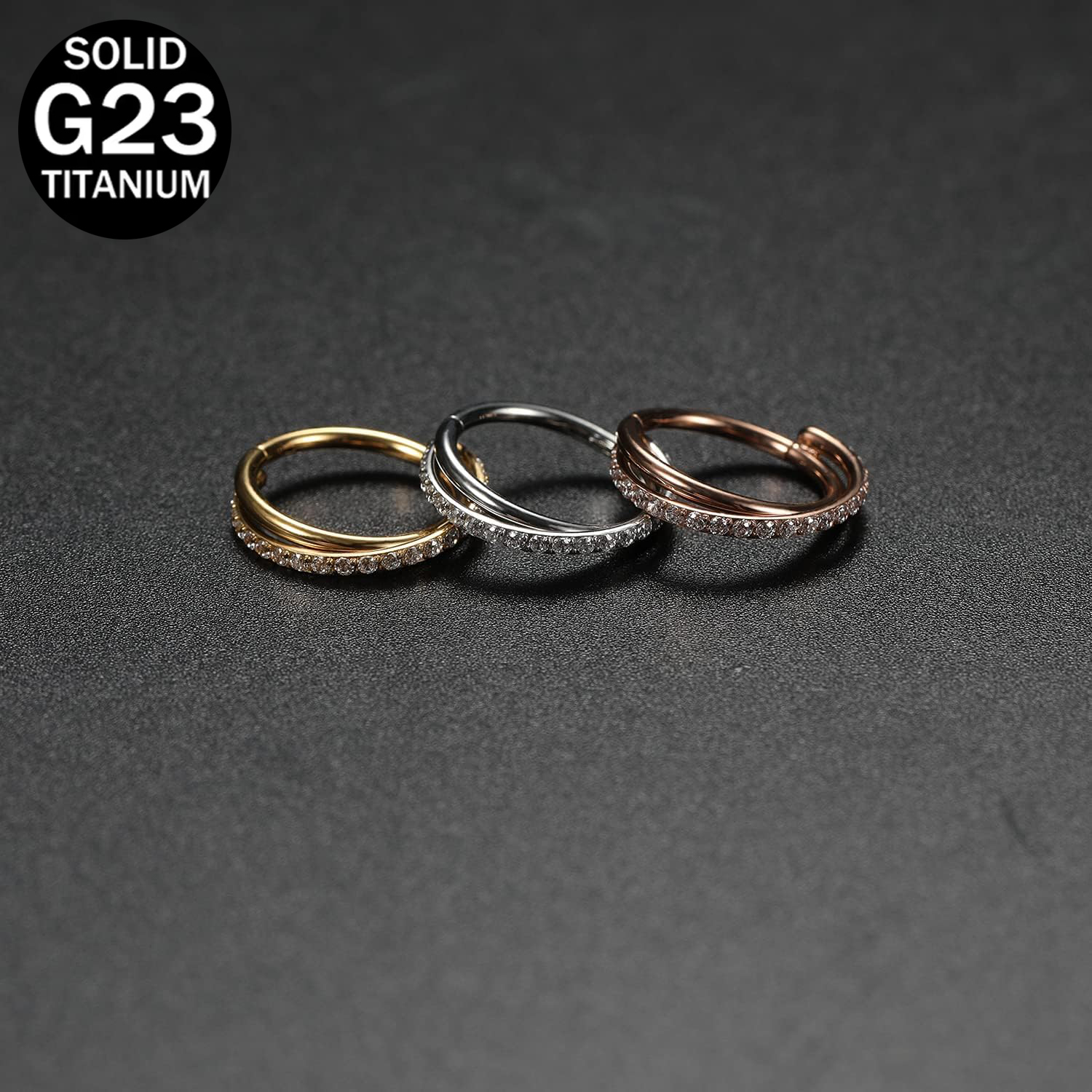 1pcs 16G Cartilage Earring Hoo - Clicker Ring Seamless recensione e prezzo