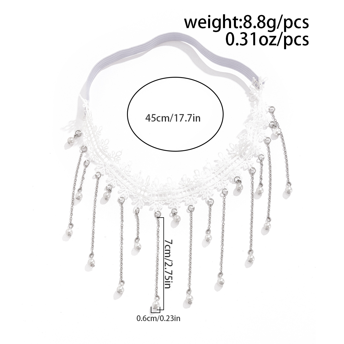 KunJoe Sexy Elegant White Lace - Body Jewelry Thigh Chain recensione e prezzo